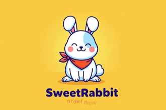 design unique, cute cat, pet, dog, animal mascot logo