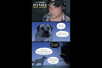 record a cowboy accent male voice over spanish or english