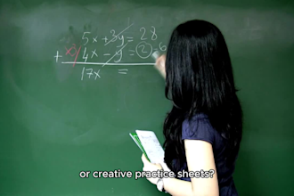 create worksheets and exercises for maths and science