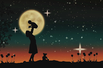create and upload upto 10 hour sweet night baby video for your youtube channel