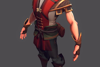 design rig and animate 3d game ready and vtuber characters in blender