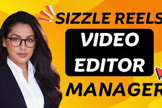 edit sizzle reel, show reel, highlight reel, create demo reel, sizzle reel video