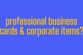 do caricature business card, corporate cards with qr code