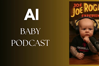 create ai baby video, baby podcast, ai talking baby, animation for tiktok viral