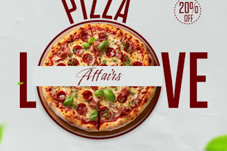 create fast food social media post designs