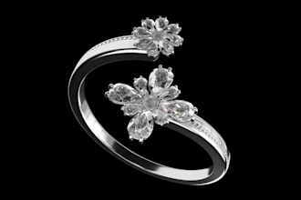 create jewelry design, photorealistic jewelry 3d rendering and jewelry animation