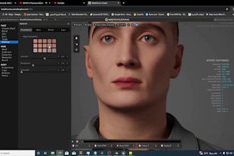 3d metahuman game character model, metahuman face rig, unreal engine 3d creature