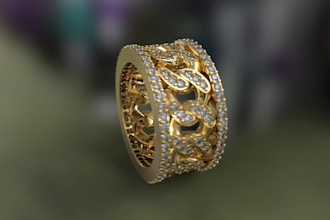 provide 3d model for jewelry pendant rings and rendering