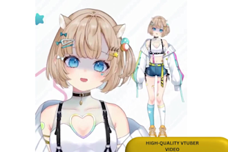 rig 2d vtuber model live2d model 2d vtuber character design anime