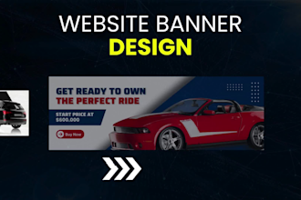 design website banner, slider, hero image, product, and shopify banner