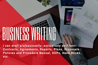 prepare business contract, agreements, proposals, sops, policies