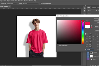 design editable PSD mockup templates for clothing and products
