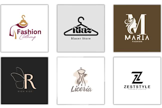 design a unique and professional fashion logo for your brand