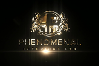 do luxury 3d minimal interior and furniture logo design