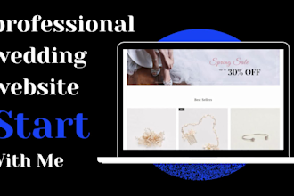 create or customize a professional wedding website for you