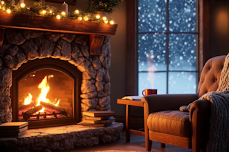 create exclusive cozy fireplace videos