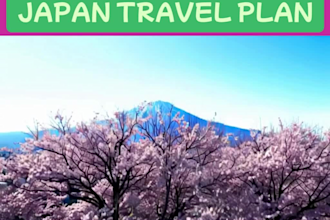 create a personalized itinerary for your trip to japan