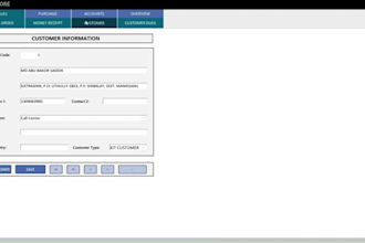 deliver retail database for sales, inventory and accounting with pos, dashboard
