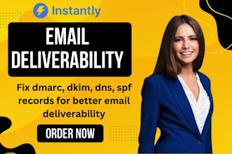 fix email deliverability google workspace dmarc spf dkim dns in instantly ai