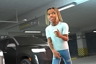 do 3d animation video, 3d animated music video, and 3d model