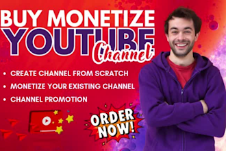create manage and buy monetize youtube channel