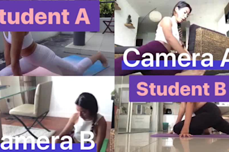 teach live 1 hour online group yoga