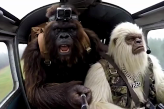 create ai bigfoot vlog ai meme vlog of yeti giving life advice