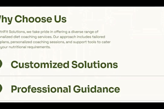 design coaching website with booking, programs, email integration landing page