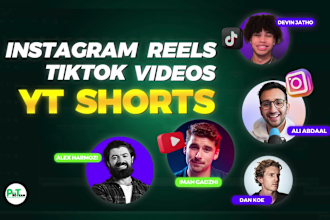 create yt shorts, ig reels and tt videos for you