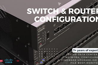 configure cisco switch, cisco router, cisco firewall and other cisco device