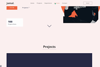 build personal or business portfolio website using react, tailwind