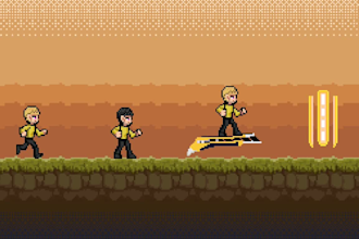 create retro pixel art animated videos