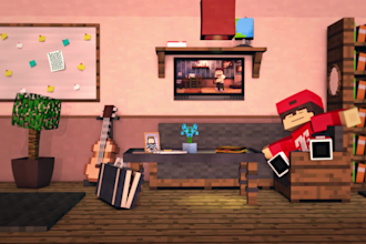 create an eye catching minecraft intro