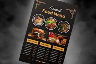 design food menu, restaurant menu design, food flyer design, food poster designs