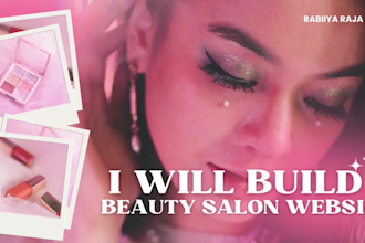 build spa, skincare, cosmetics, beauty salon website