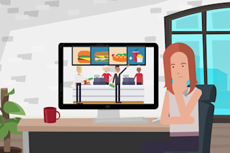 make a 2d cartoon animation video