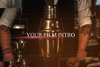 do cinematic title intro animation trailer teazer