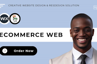 design, fix or redesign your godaddy or wix ecommerce website professionally