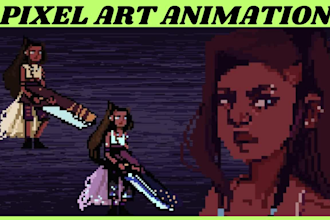 do characters and animations for 2d pixel art games