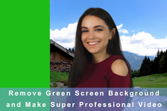 remove background from video, rotoscoping , green screen