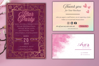 design birthday card, greeting card and party invitation