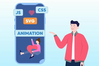 do svg vector animation in CSS or js