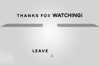 make a youtube outro video or end screen video