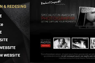 design photography website  camerawork website   filmmaking website