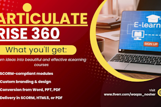 design interactive elearning course in articulate rise 360