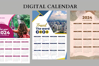 design 2024 etsy digital planner, journal, hyperlinked planner, custom planner