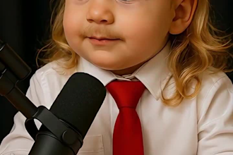 create a baby podcasts for reels or tiktok