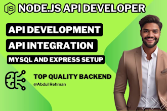 do node js API development for your web or mobile app