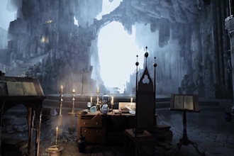 design unreal engine 3d game environment terrain landscape and level design