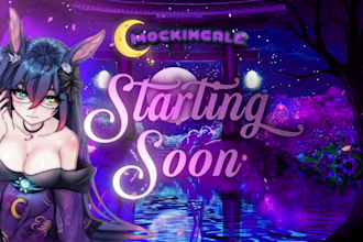 create an awesome anime vtuber twitch overlay for you